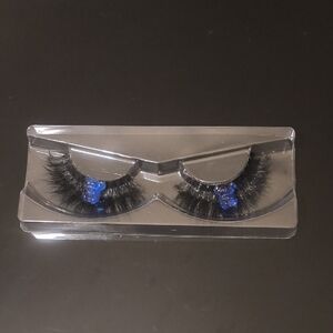 Luxurious Blue Teddy Bears Custom Made False Eyelashes